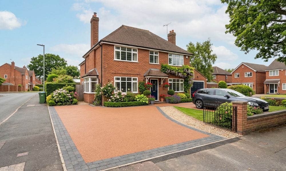 red tarmac driveways