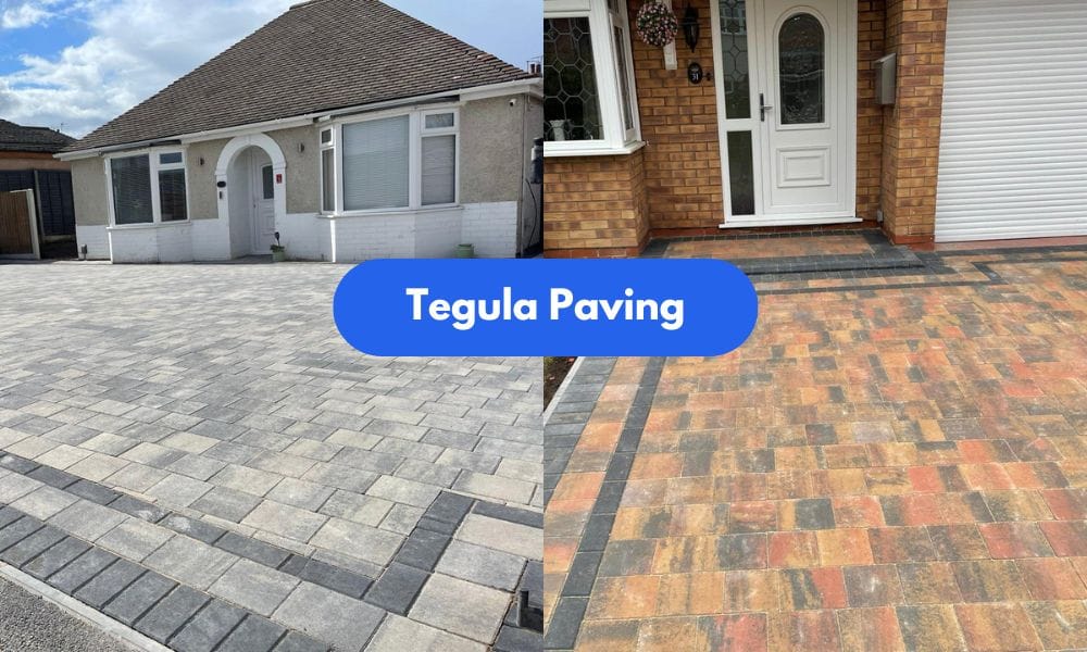 Tegula paving driveway installed in Stoke on Trent by Maughan Construction