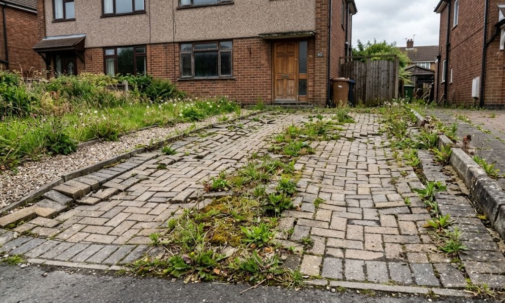 driveway that needs replacing