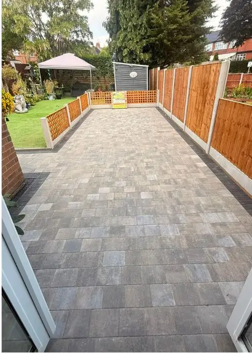 The same driveway after Maughan Construction finished