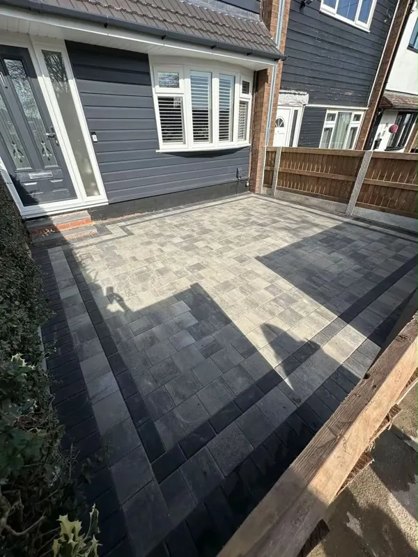 The same driveway after Maughan Construction finished